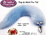 Plug de metal Fox Tail c/ cauda 40cm