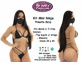 Mini Ninja Preta Pimenta Sexy